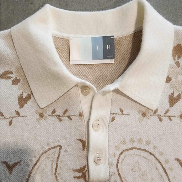 KITH Paisley Harmon Pullover, Size Medium - Picture 4 of 6